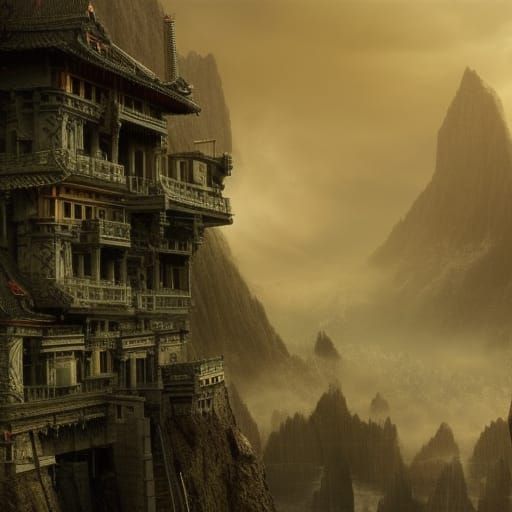 Epic Katana: Dramatic Digital Matte Painting