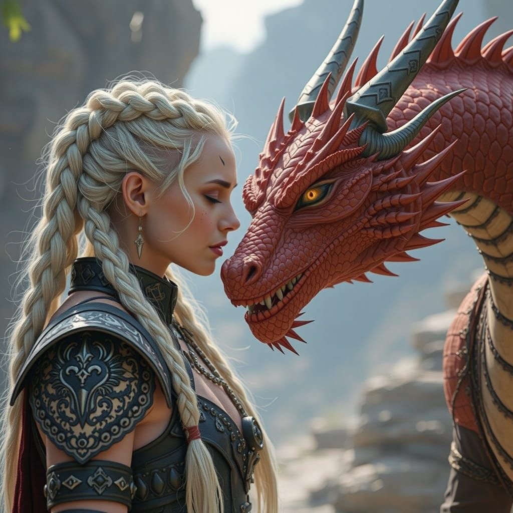 Dragon Kin: A Warrior's Bond with a Red Dragon