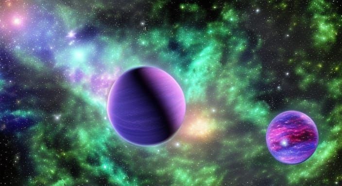 Planets In Galaxy Emerald E7X