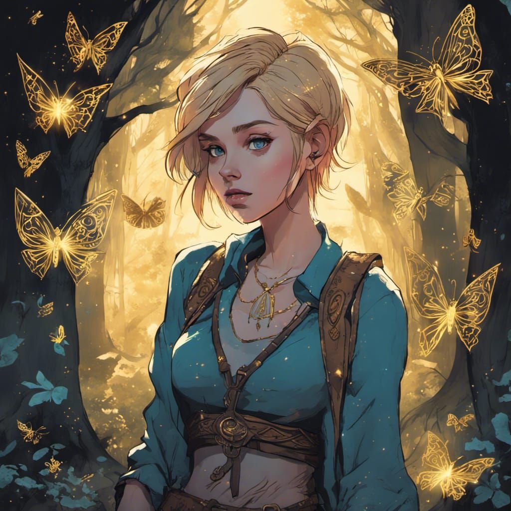 Punk Girl in Breath of the Wild Style