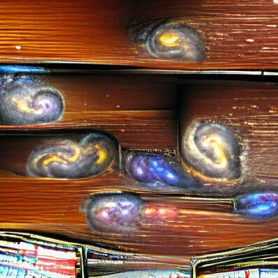 Galaxies Arranged as Books in Bookcase
