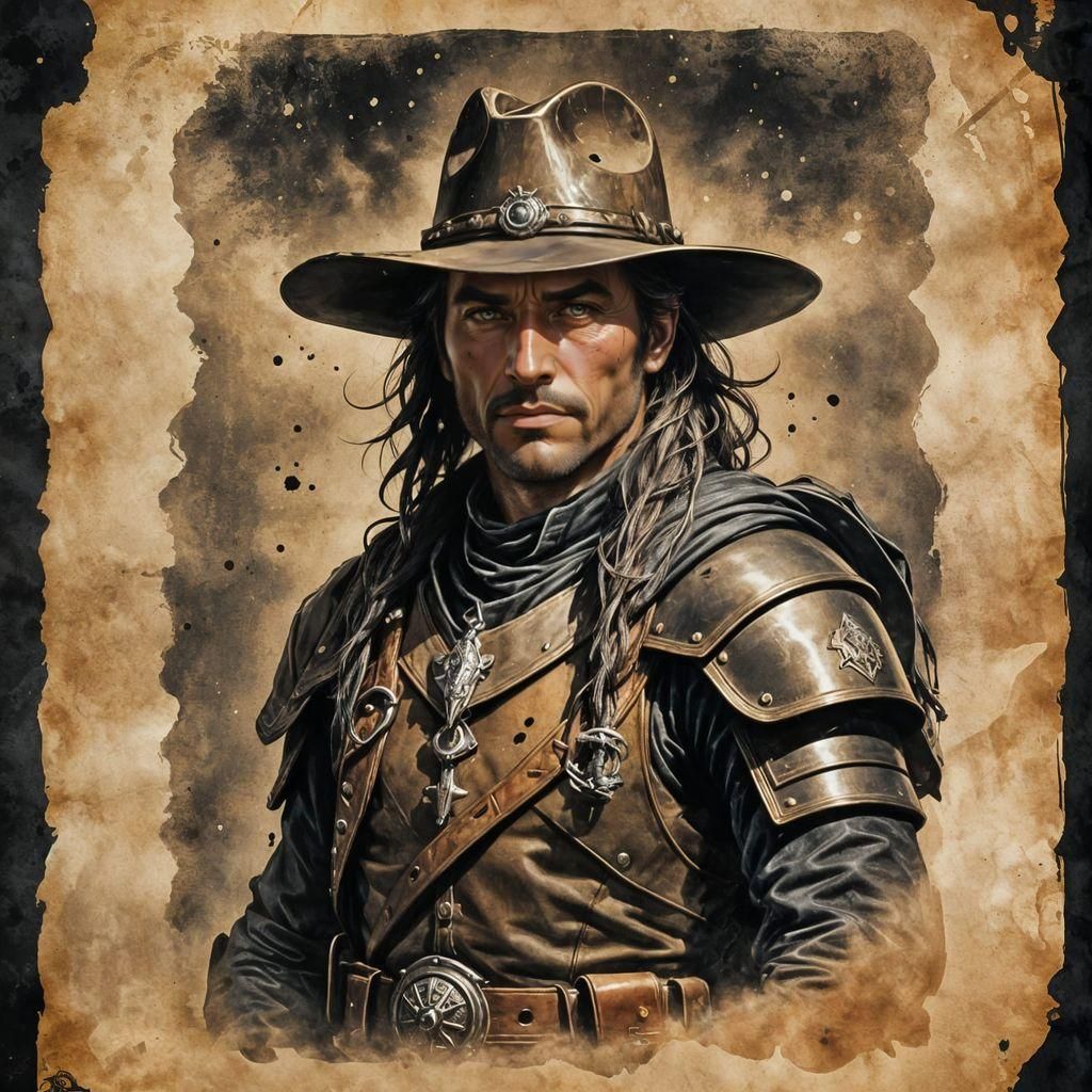 Interstellar Rogue Wanted Poster in Graffiti Art Style