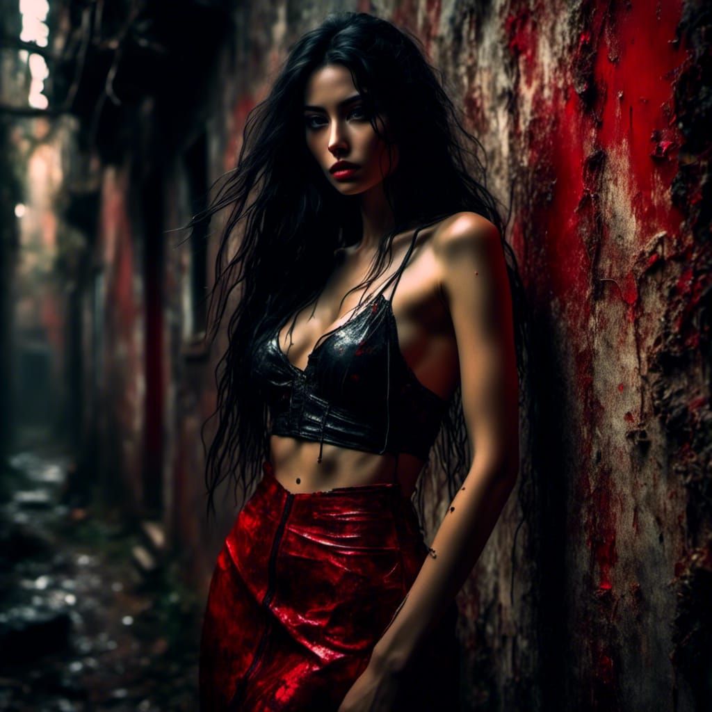 Portuguese Beauty in Splash Art Style