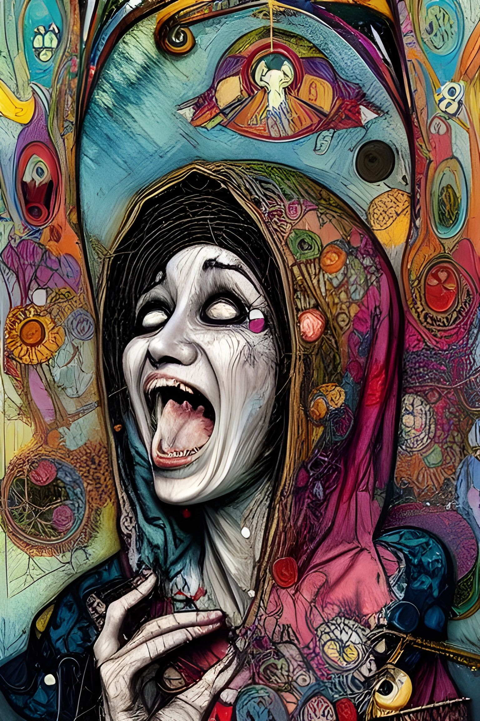 Mother Mary screaming 🙏