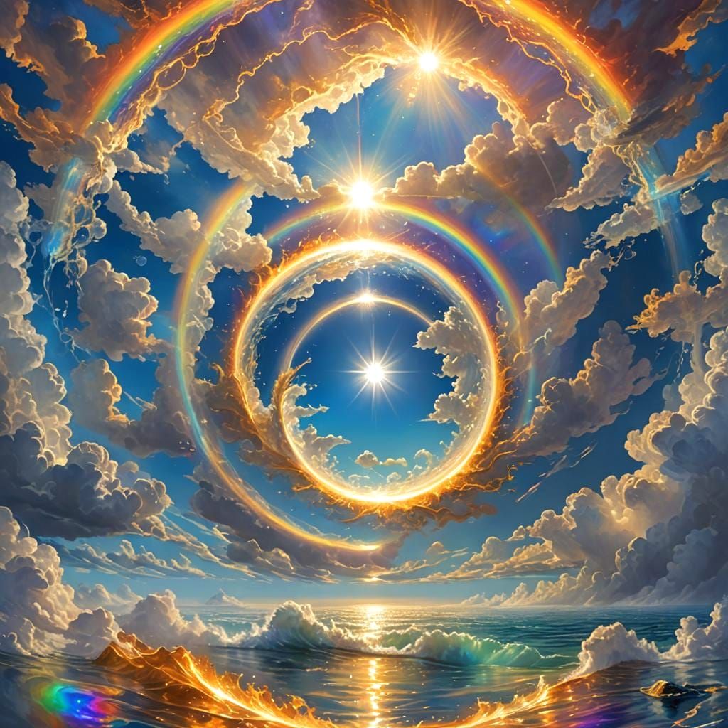 Celestial Being Radiating Interdimensional Energy