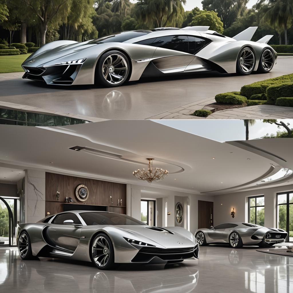 Automobile Mansion: Retro-Futuristic Architecture