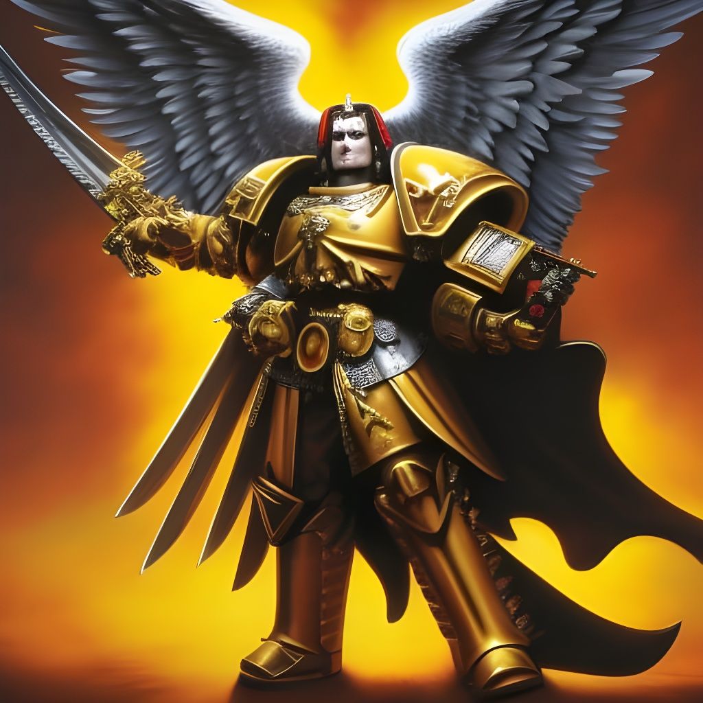 Sanguinius, Angel of Death in Golden Armor