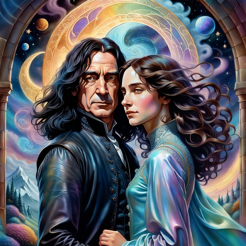 Snape Dominant: A Cosmic Fantasy Illustration