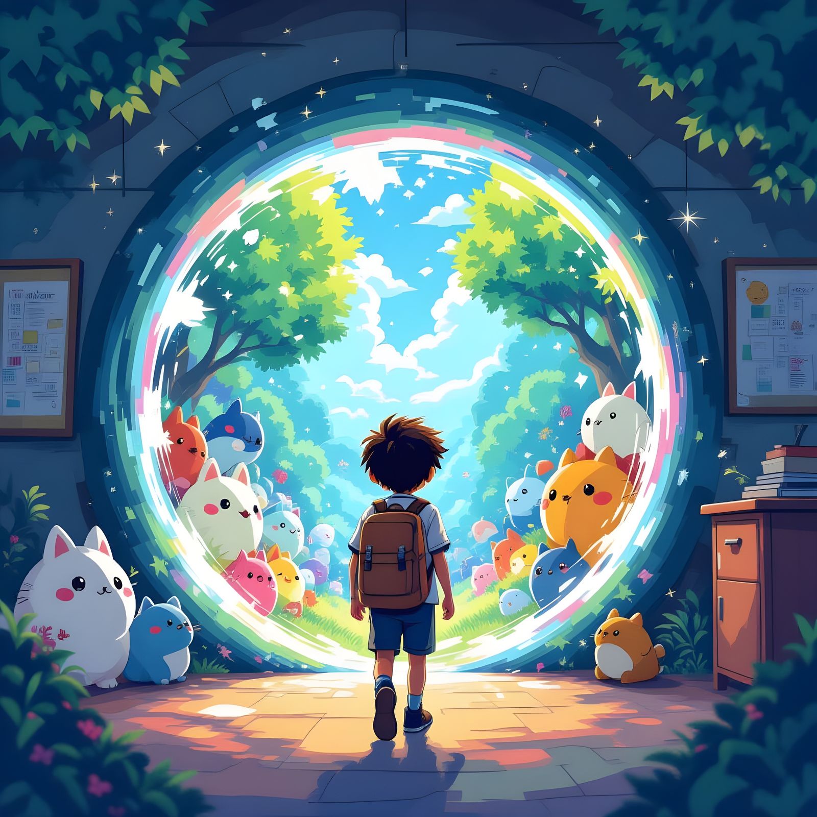 Child Enters Real World Through Fantasy Portal