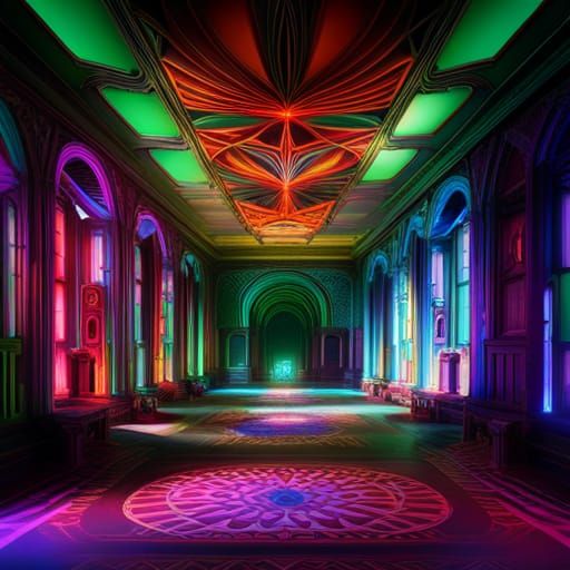 Psychedelic Fractal Asylum: Cosmic Fantasy in 3D