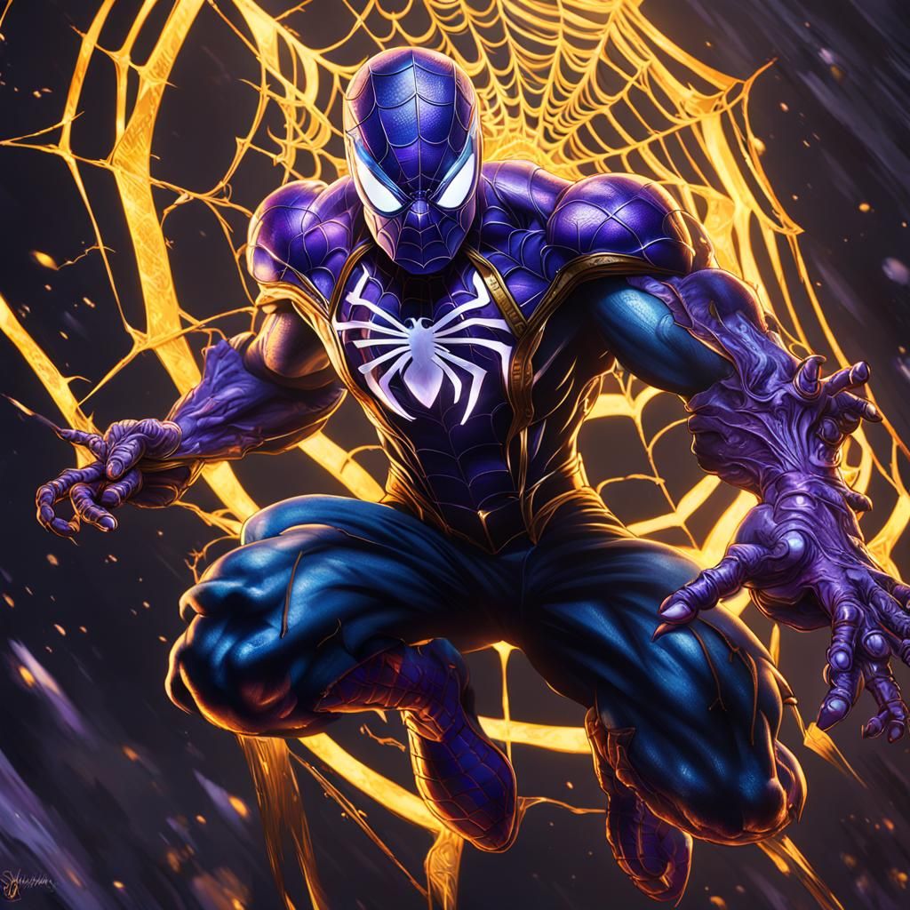 Super Saiyan Ultra Instinct Spider-Man: Dark Fantasy Art