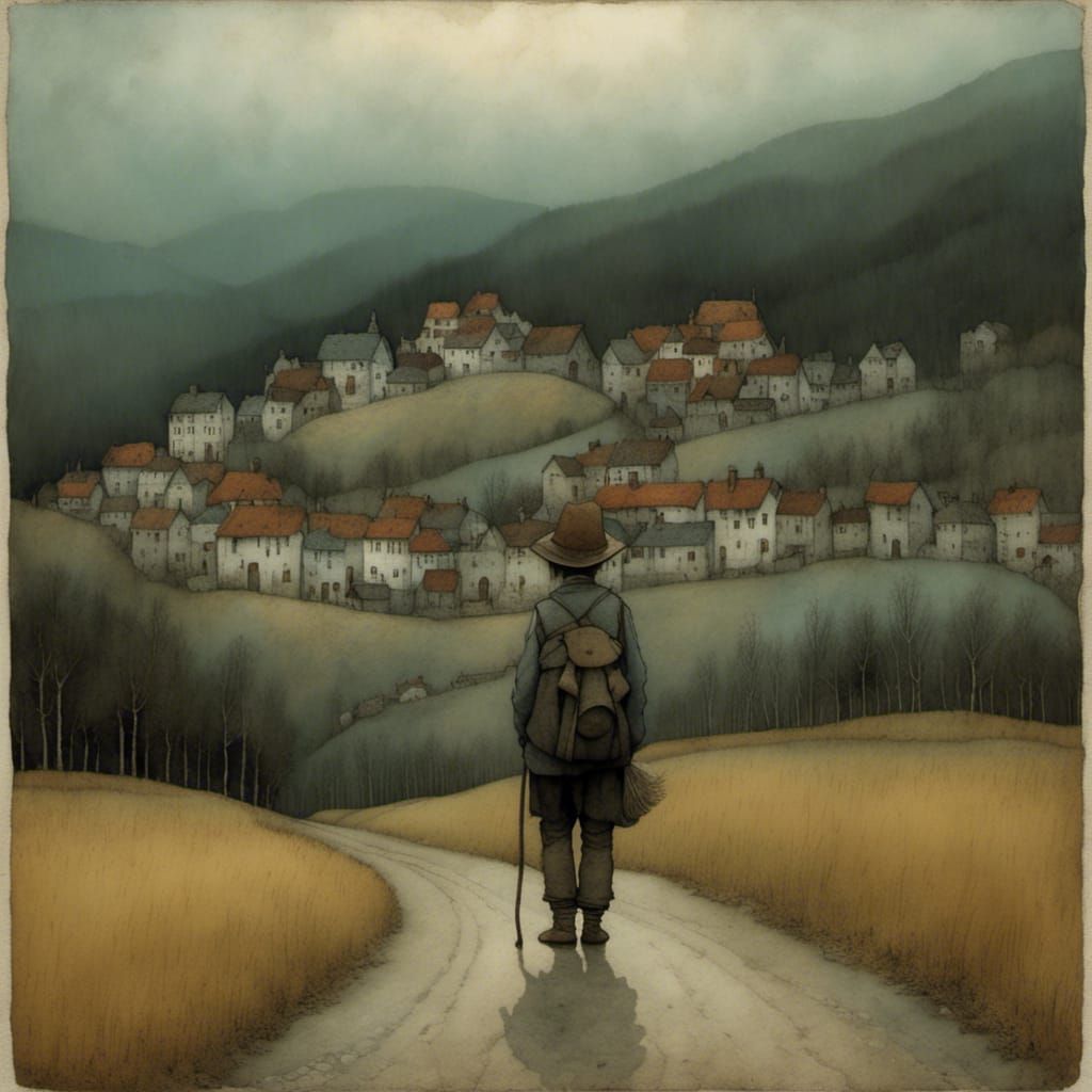 Cozy Valley Town: A Traveler's Vista