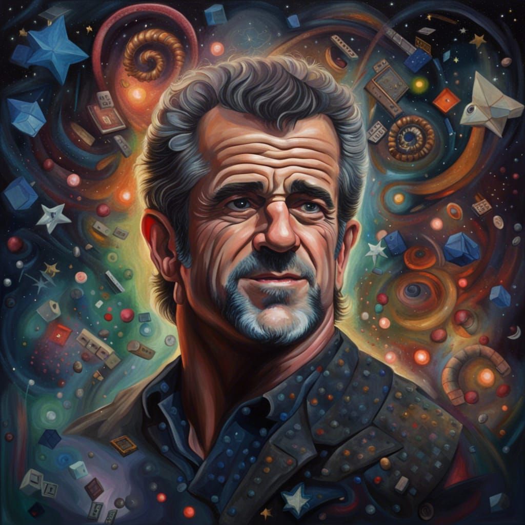 Hyperrealistic Portrait with Bizarre Shapes in 8K