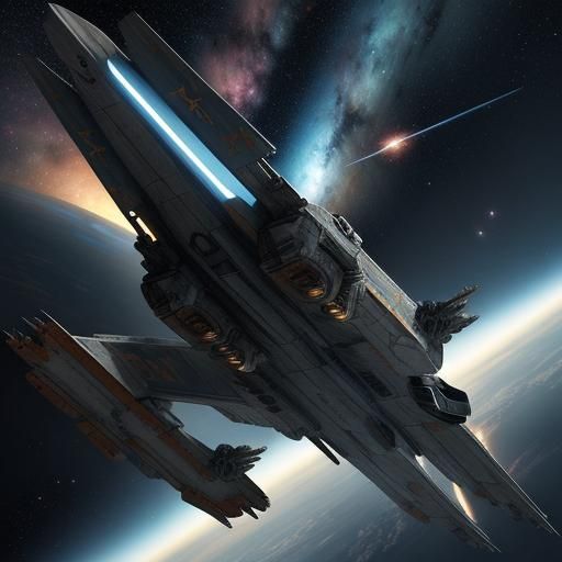 X-Wing Fighter Cockpit Concept Art in Space