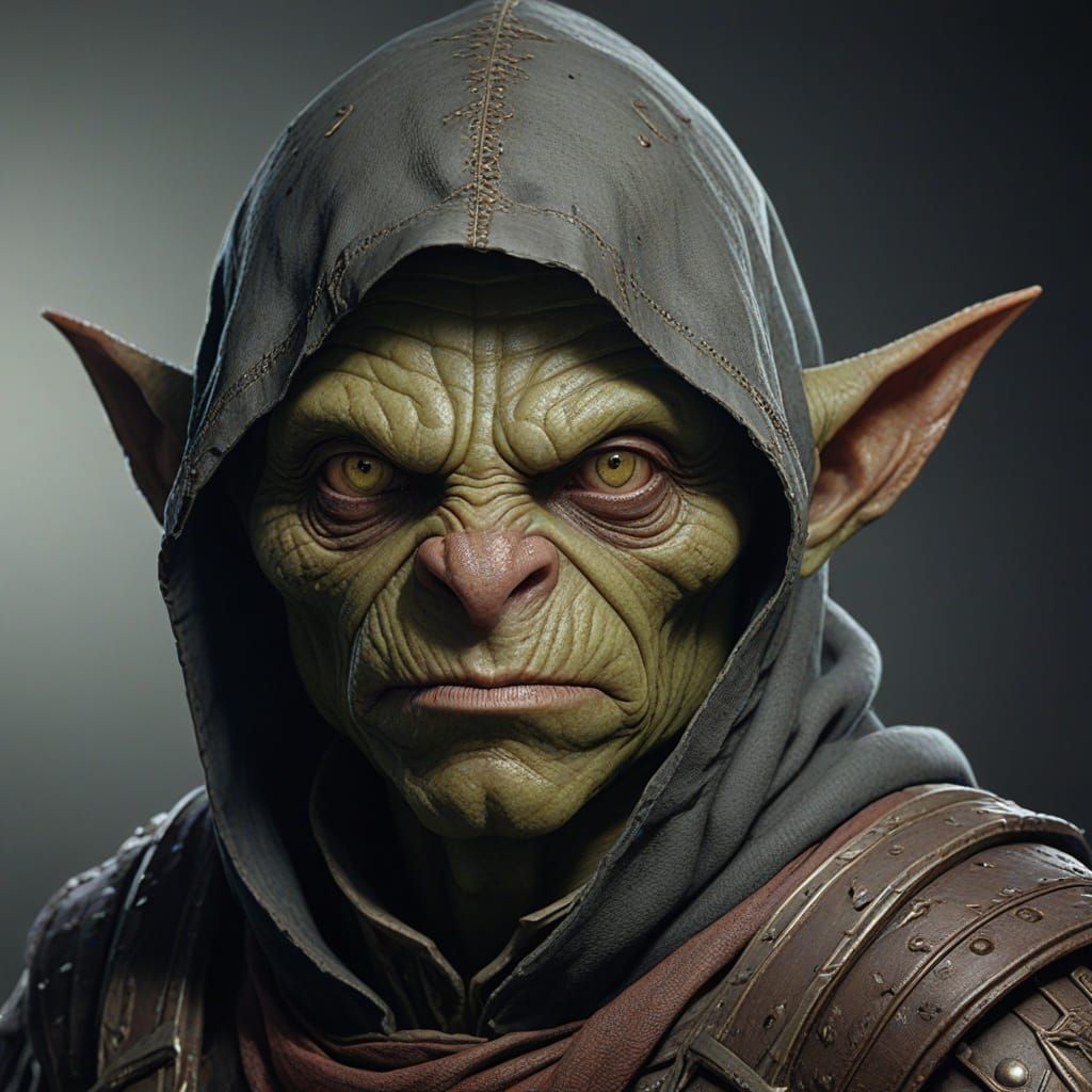 Ethereal Goblin Warrior in Triadic Colors