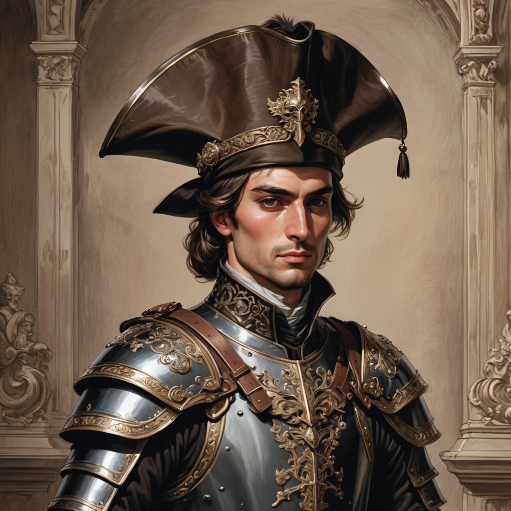 Imperial Nobleman in Conquistador Armor with Rapier