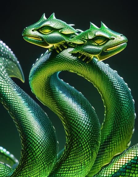 Iridescent Baby Hydra Close-up: Concept Art