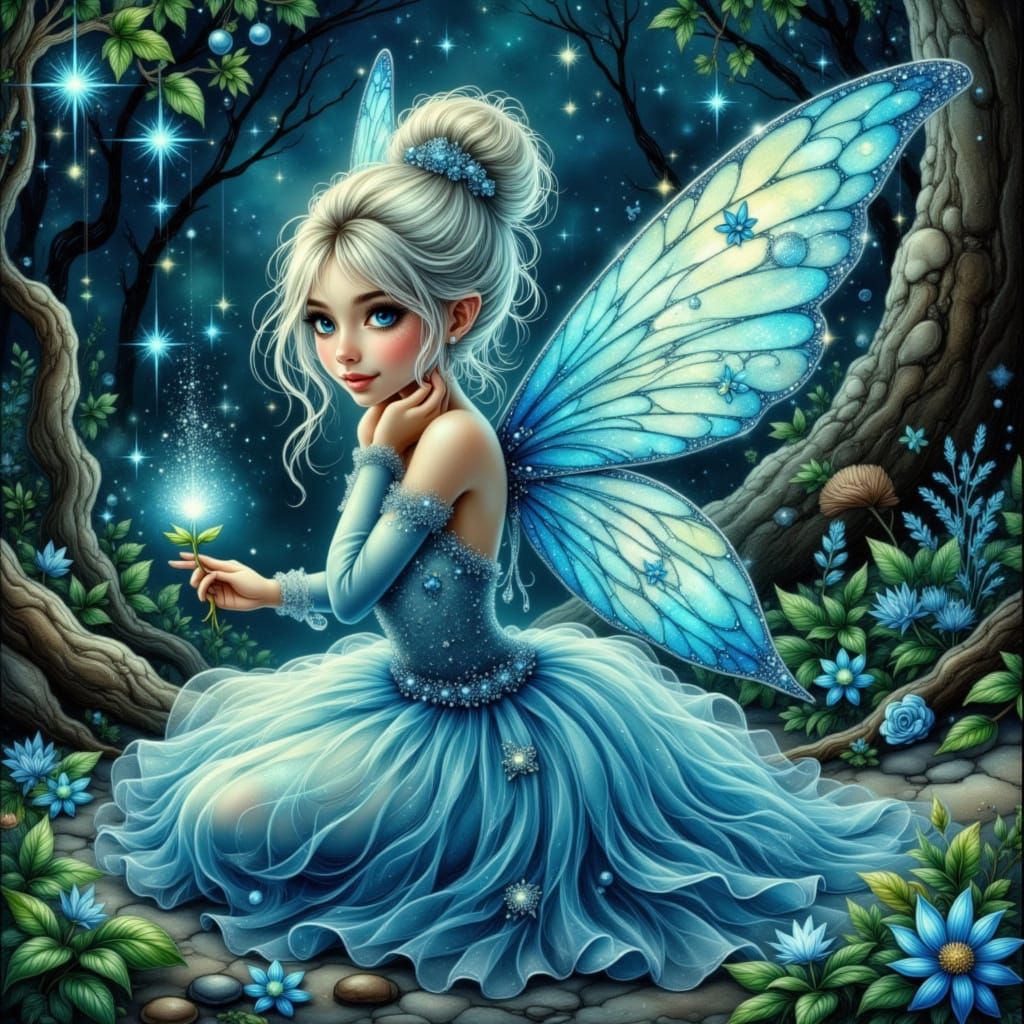 Blue Enchanted fairy