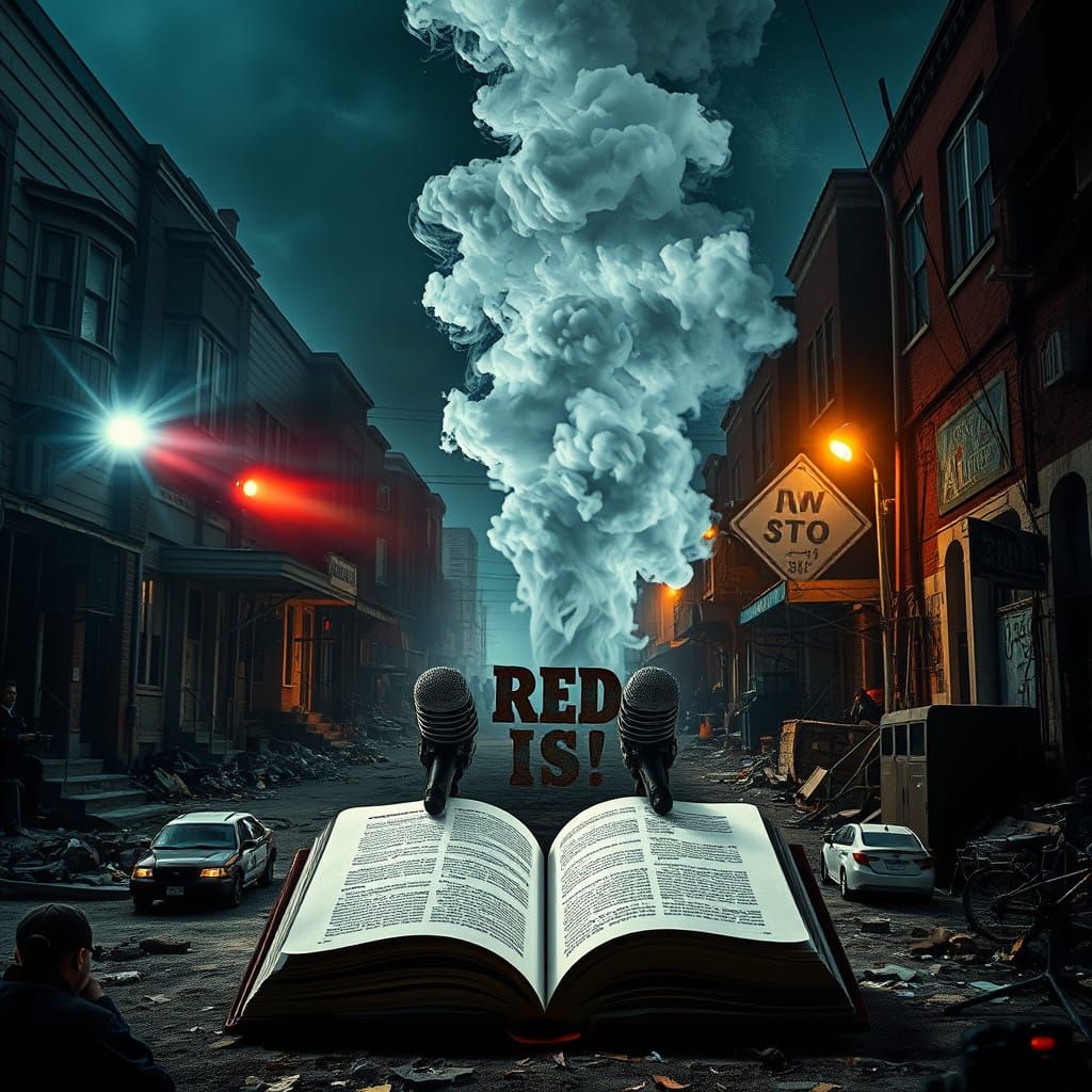 Dilapidated Neighborhood Divided: Police vs. Art, Book of Sm...