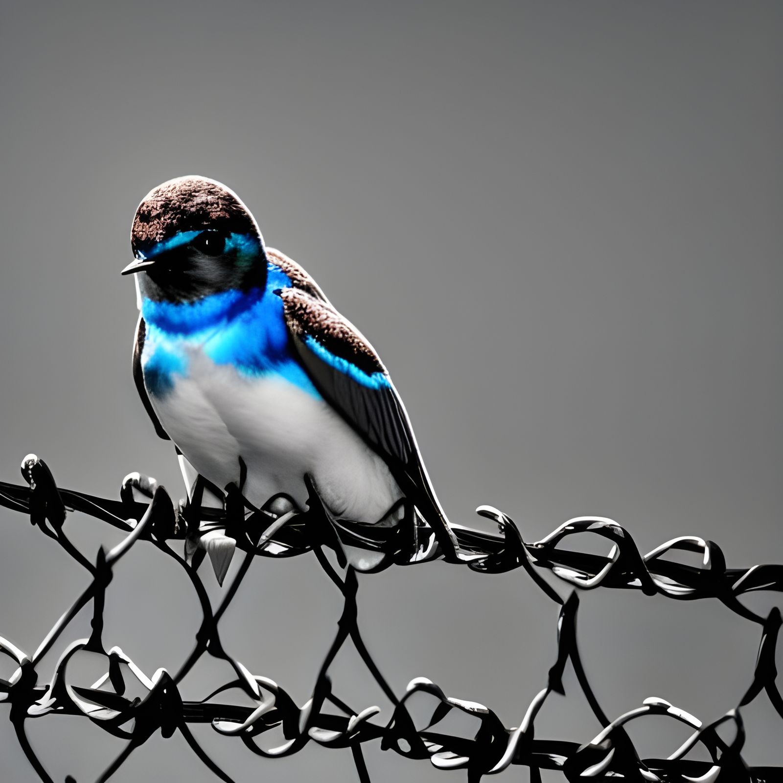 Swallows on Barbed Wire: Professional Photography