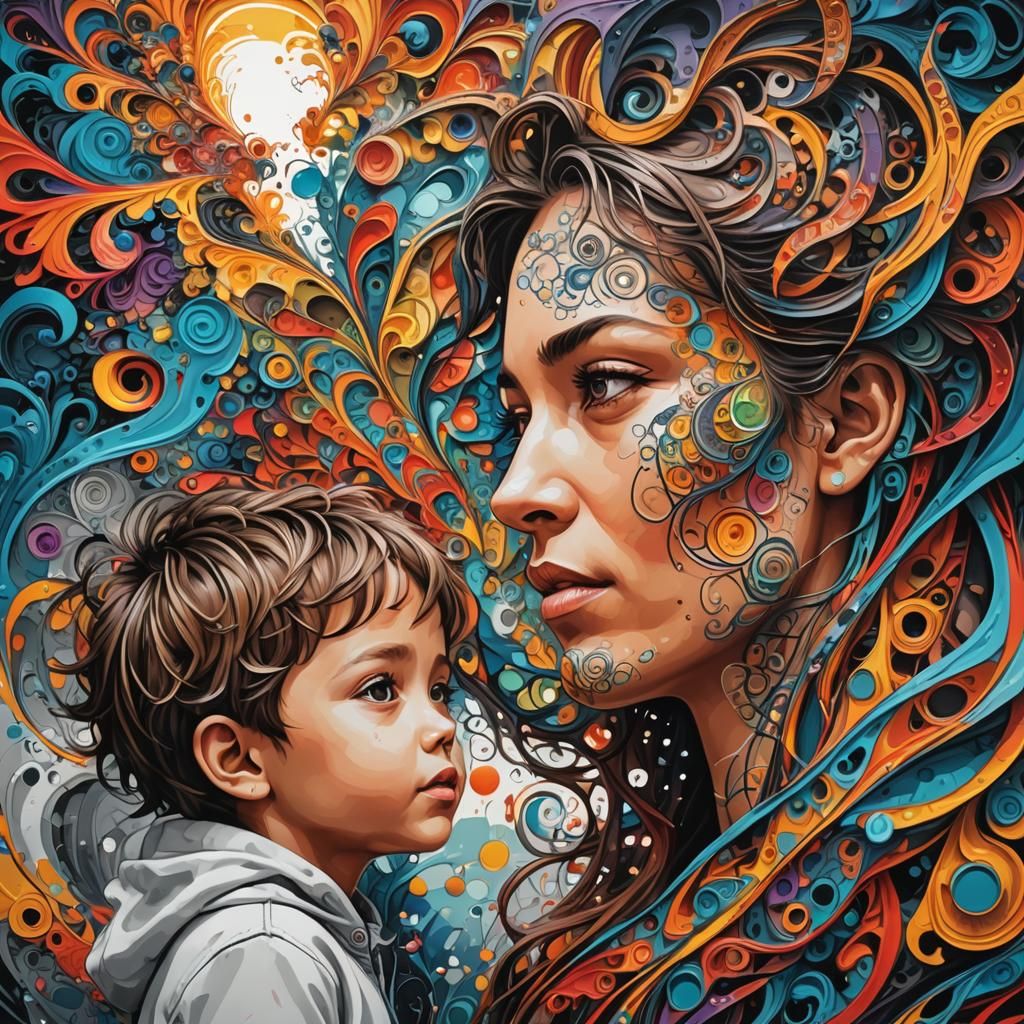Boy and Mother: Visual Hearts in Graffiti Art