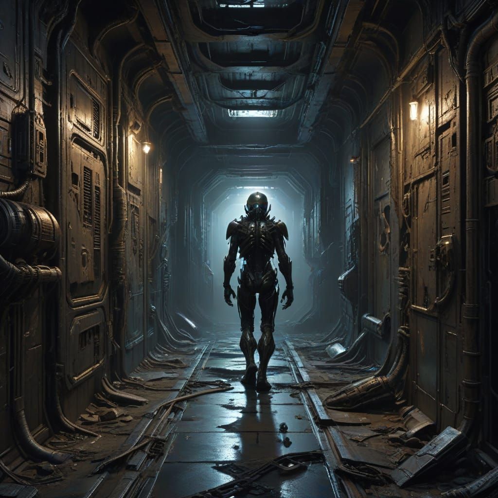 Survivor's Desperate Escape from Abandoned Spacecraft