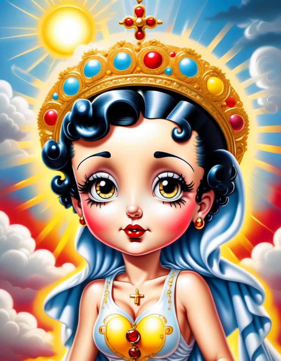 Betty Boop as the Virgin Mary,