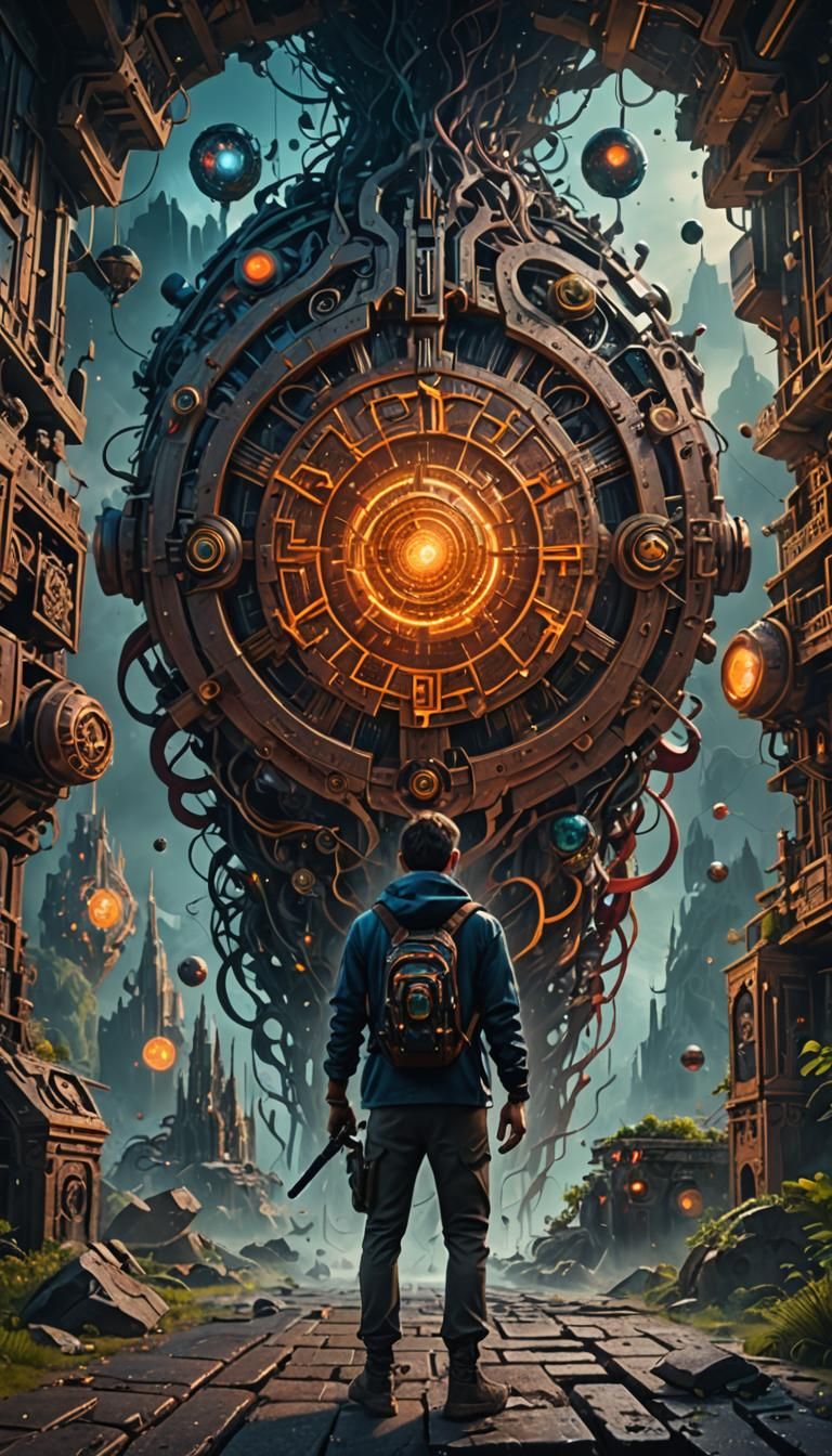 Man with Mind Control Power in Detailed Digital Art