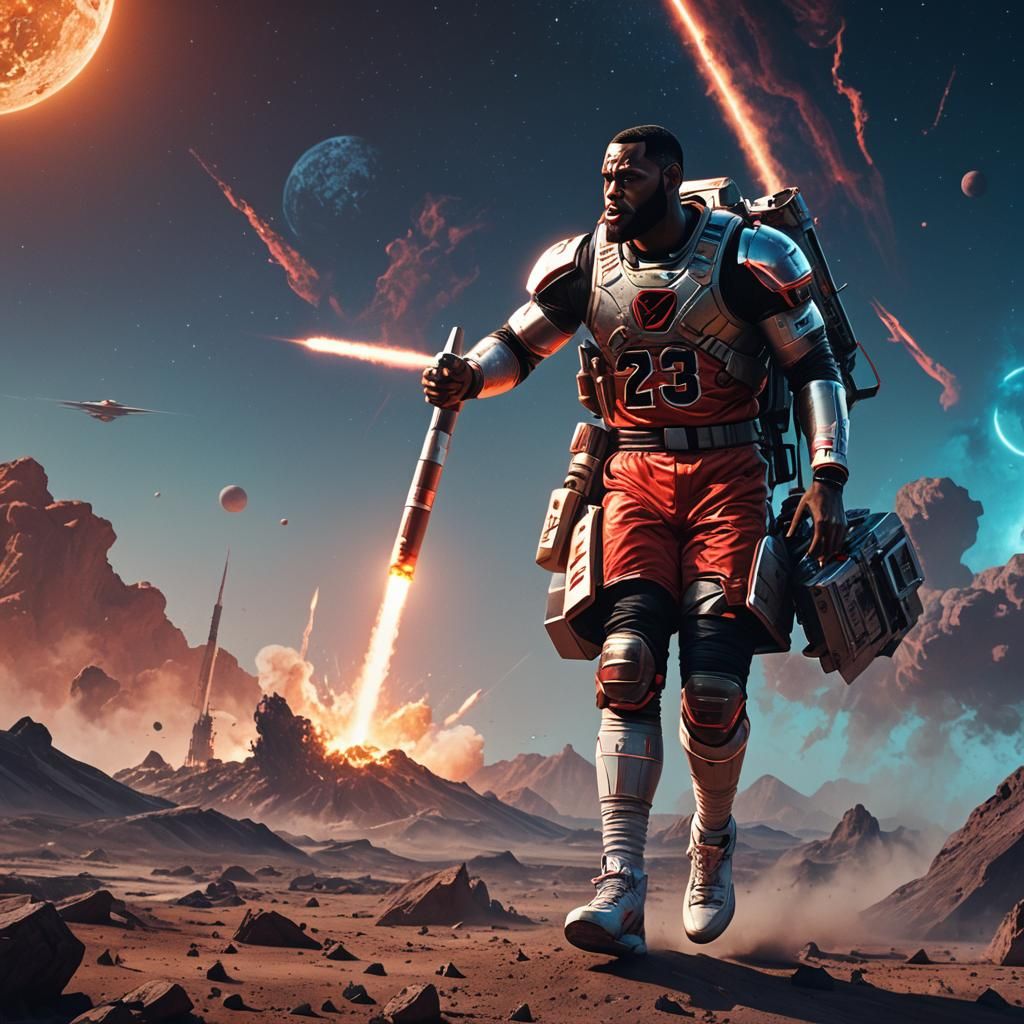 Lebron James Throws Nuke on Moon in Sci-Fi Film
