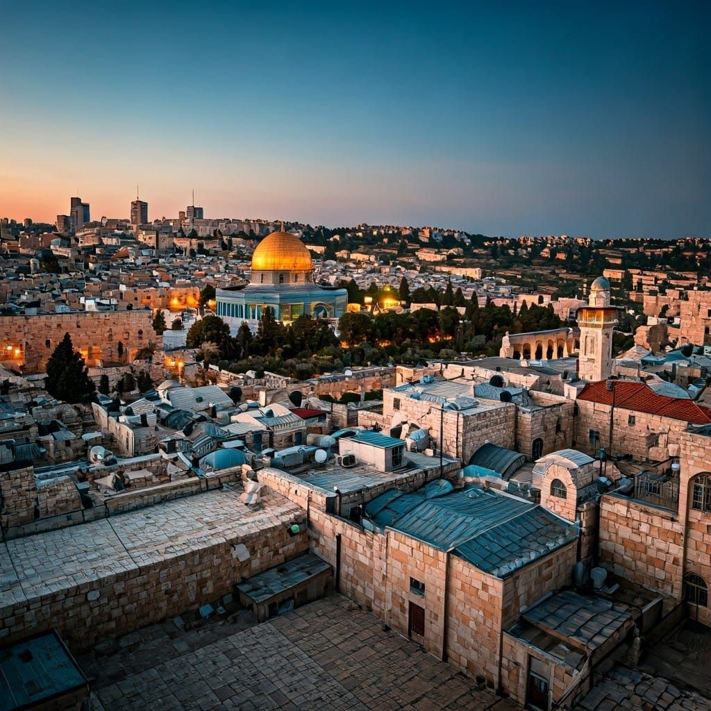 Jerusalem Skyline Reimagined: The Jewish Temple