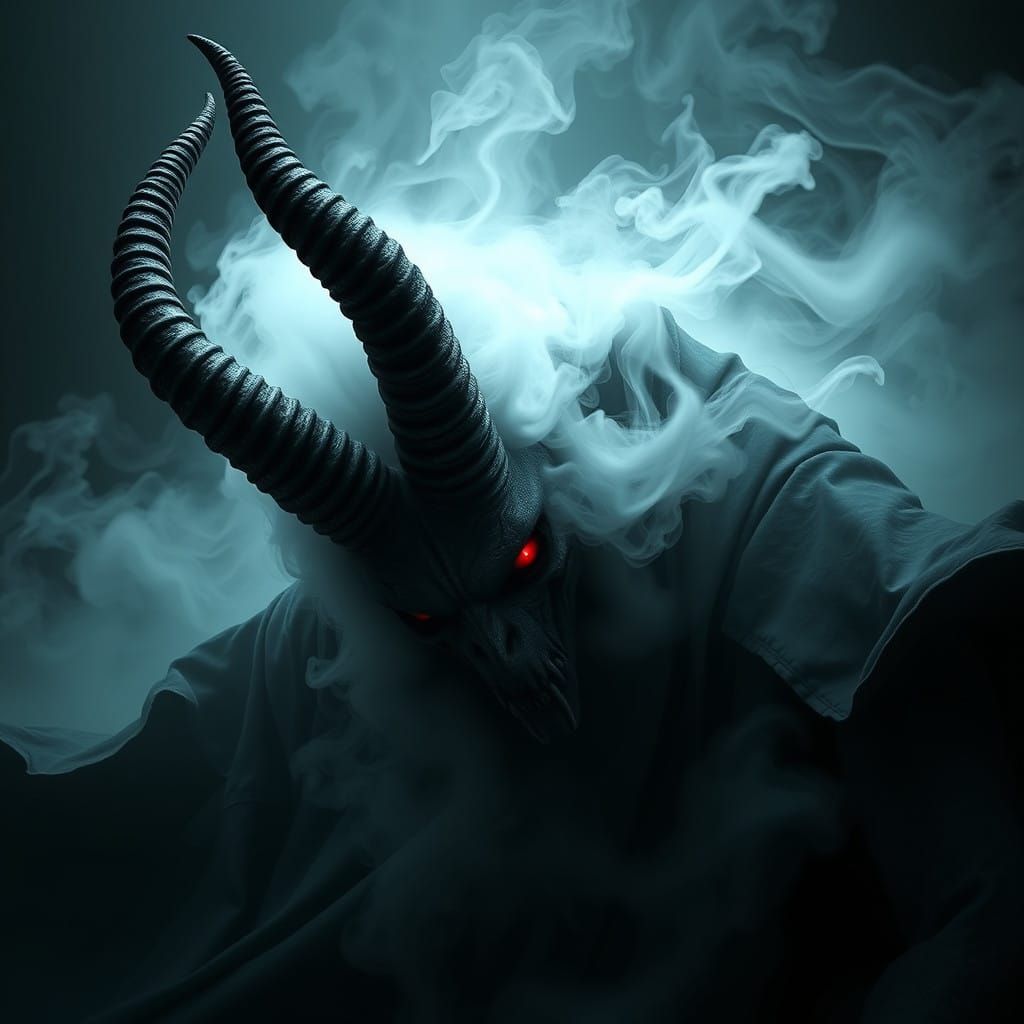 Malevolent Shade in Dark Gothic Robes