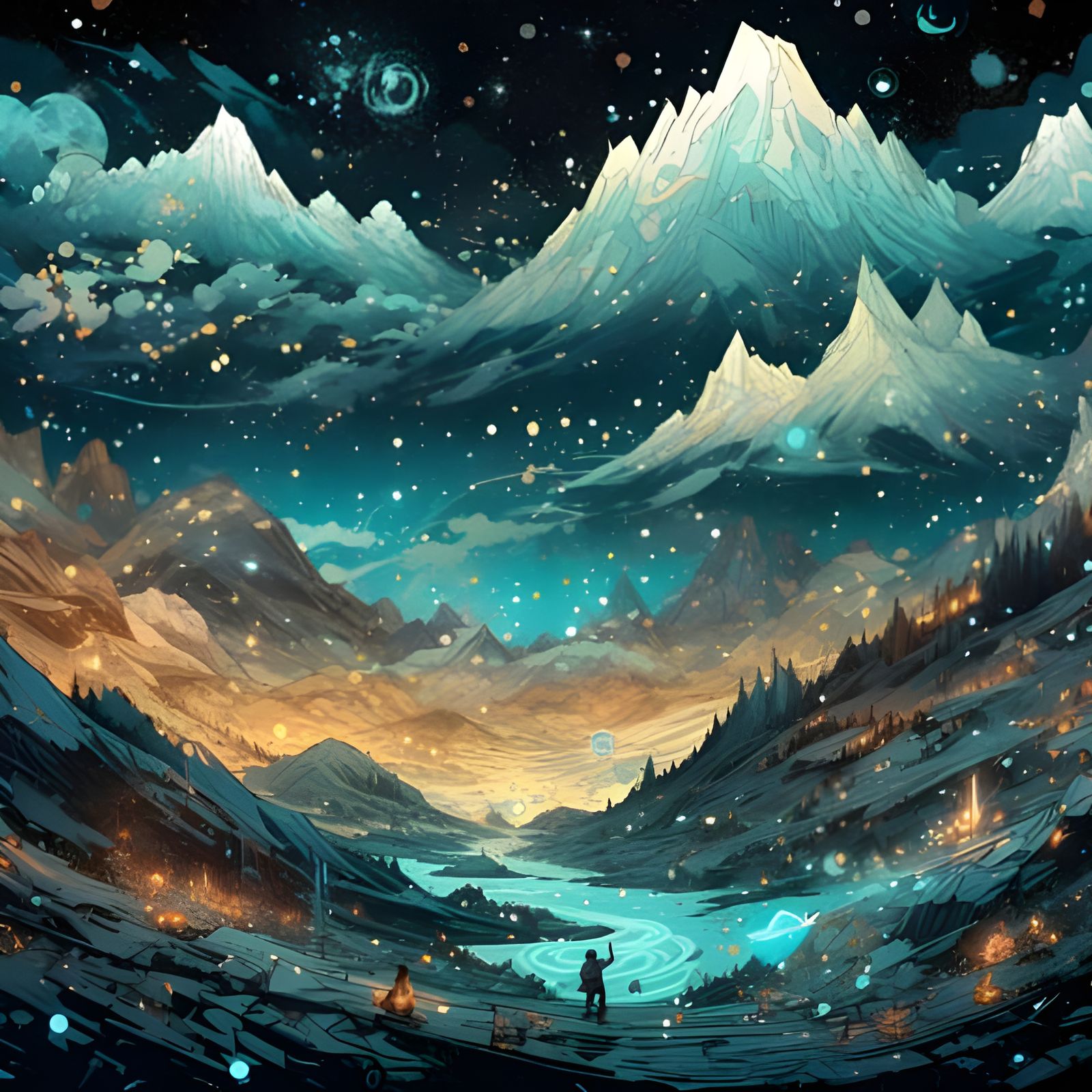 AI Interpretation of 'The Rim of Heaven'