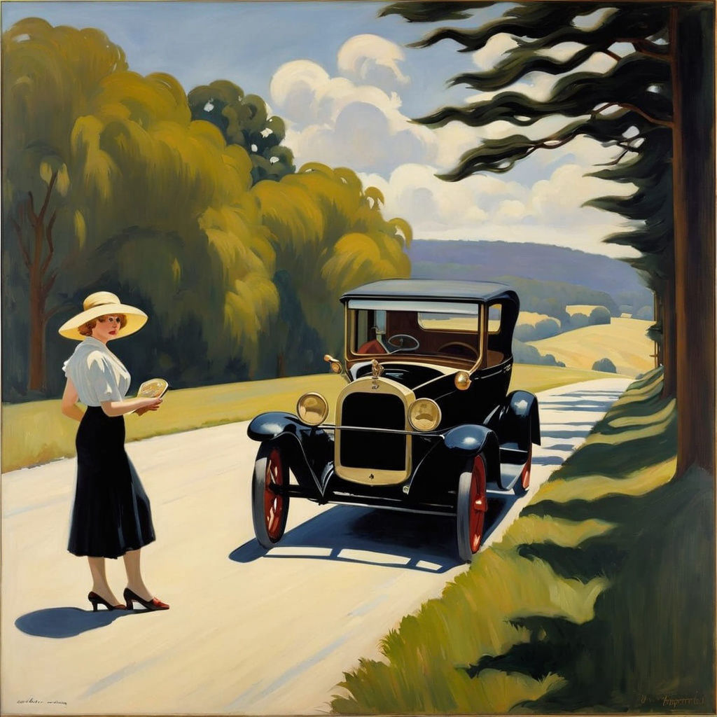 Dolly Parton Flapper by Black Model T Ford