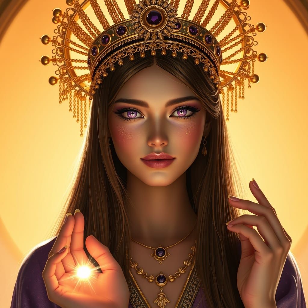 Goddess of Faith in Ethereal Splendor