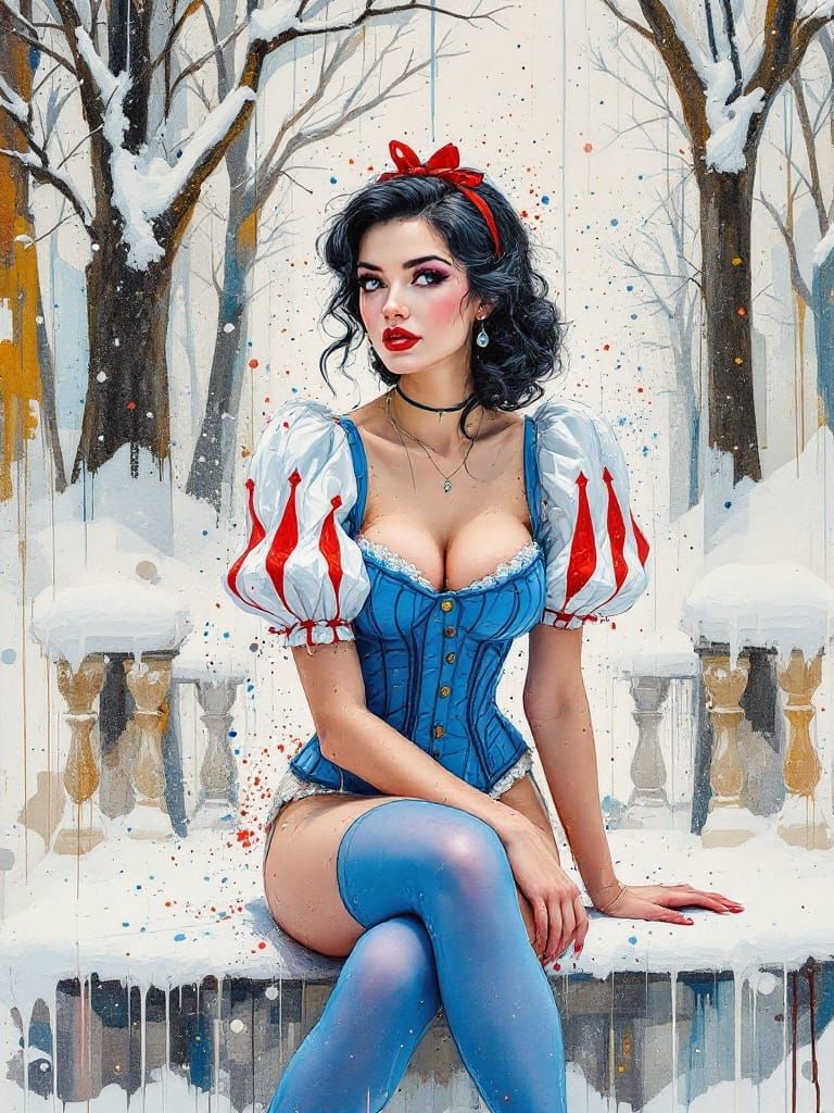 Ethereal Snow White Emerges from Geometric Chaos