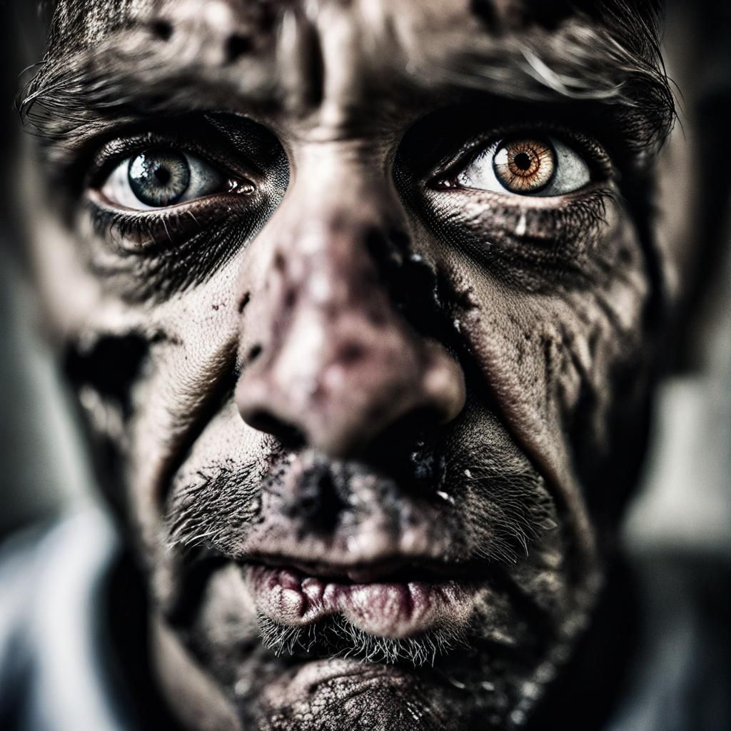 Disturbing Portrait of an Asylum Patient