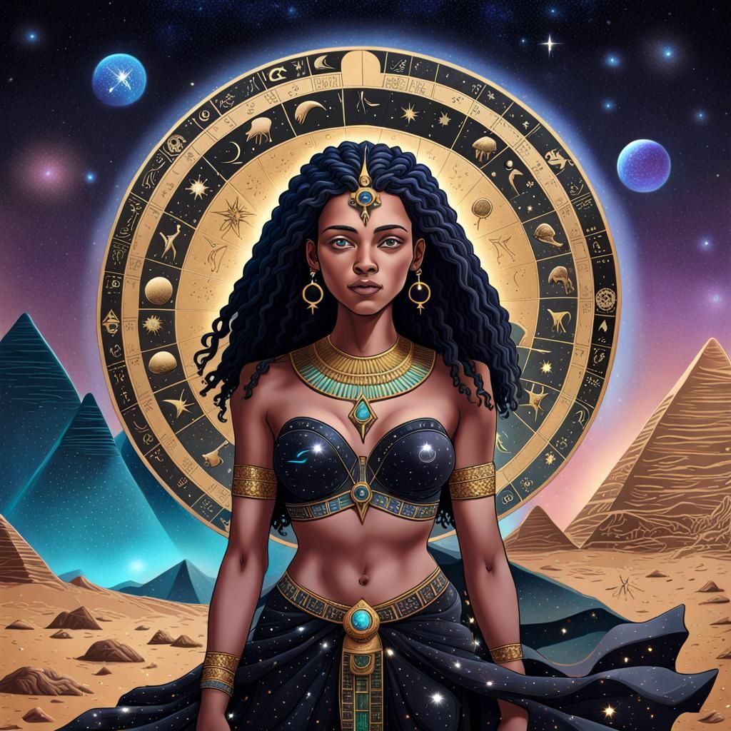 Egyptian Zodiac: Holographic Astral Landscape