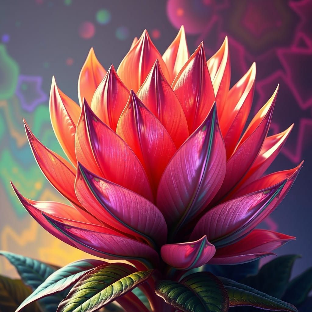 Surreal Floral Masterpiece in Golden Ratio Harmony