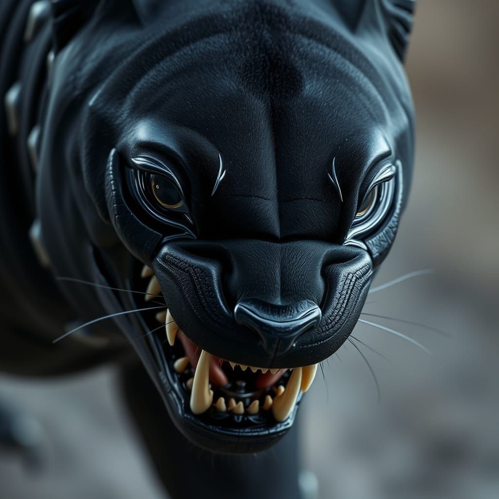 Black Panther shark hybrid, macro photography