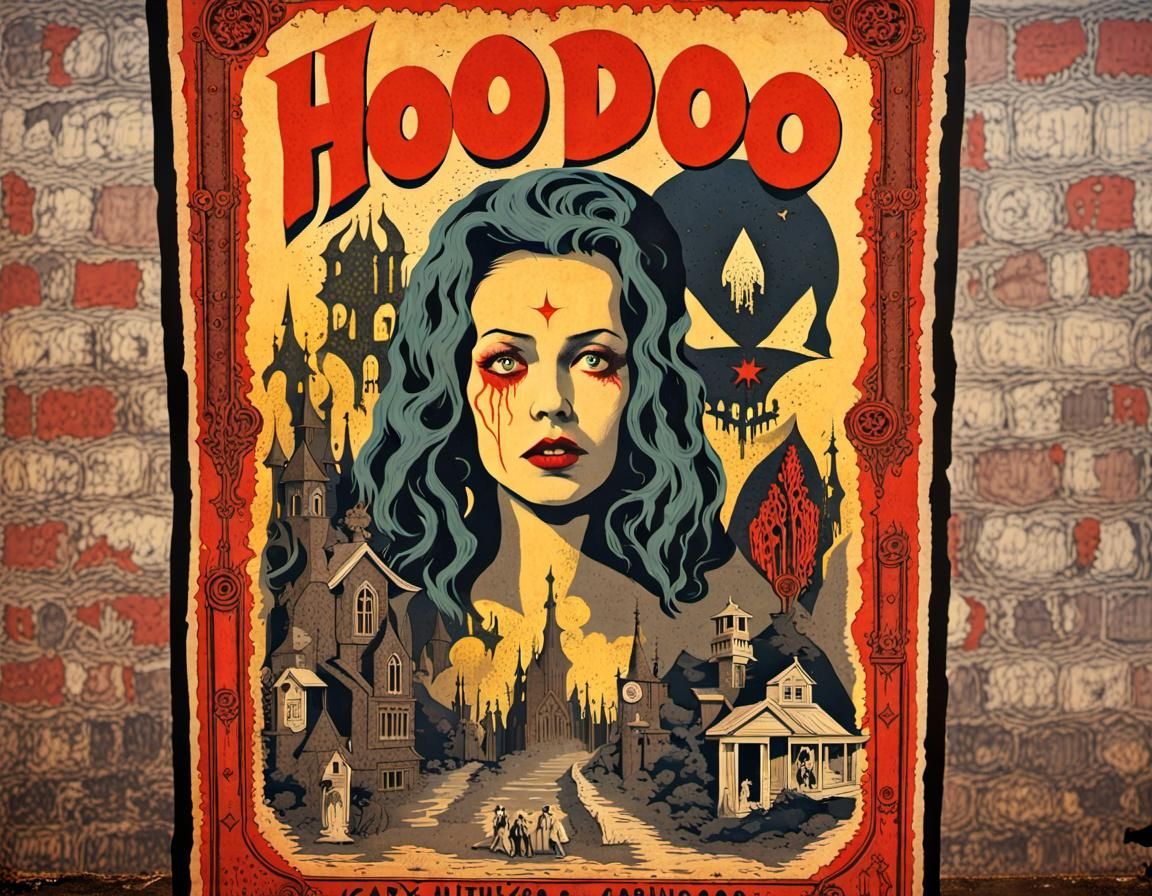 Vintage Hoodoo Movie Poster: 1930s Horror