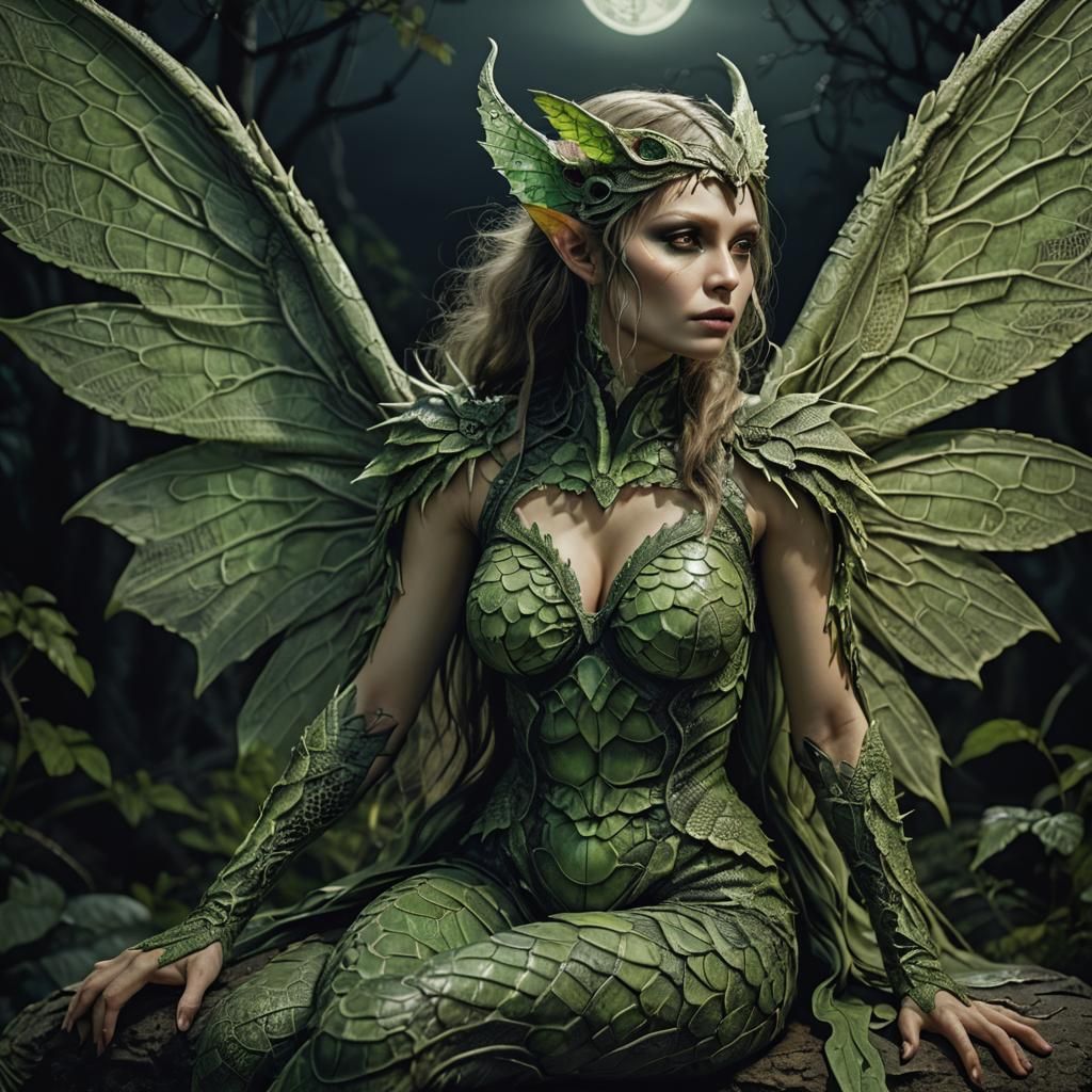 Green Reptilian Fairy