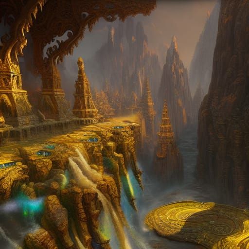 Detailed Yoga Matte Painting in Deep Color