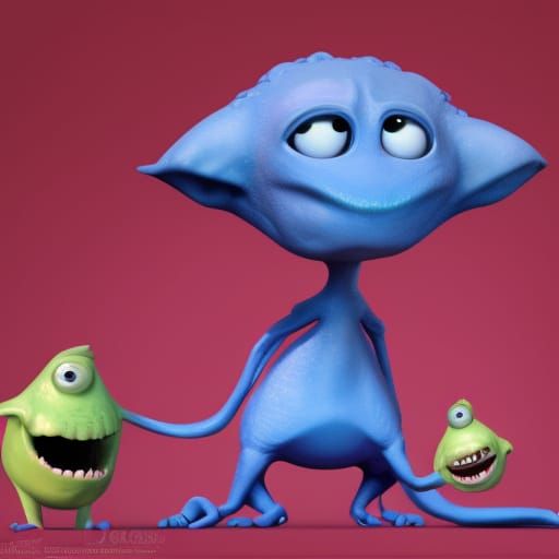 Cute Monster Inspired by Burton and Monty Python