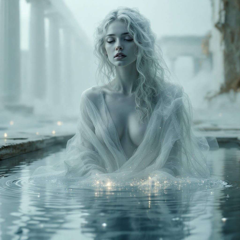 Ethereal Goddess in Fading Glory