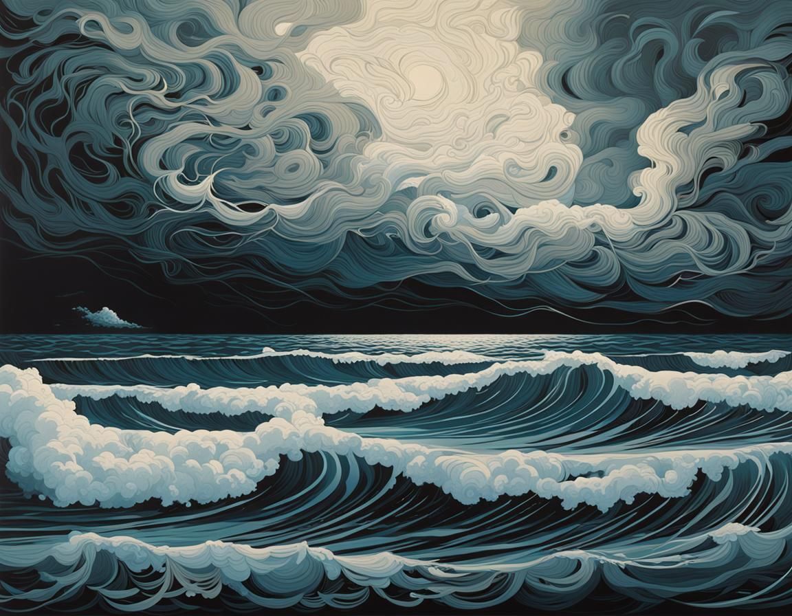 Intricate Storm Image with Entangled Details