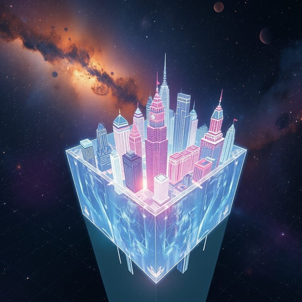 Cosmic Holographic Metropolis in Starry Space