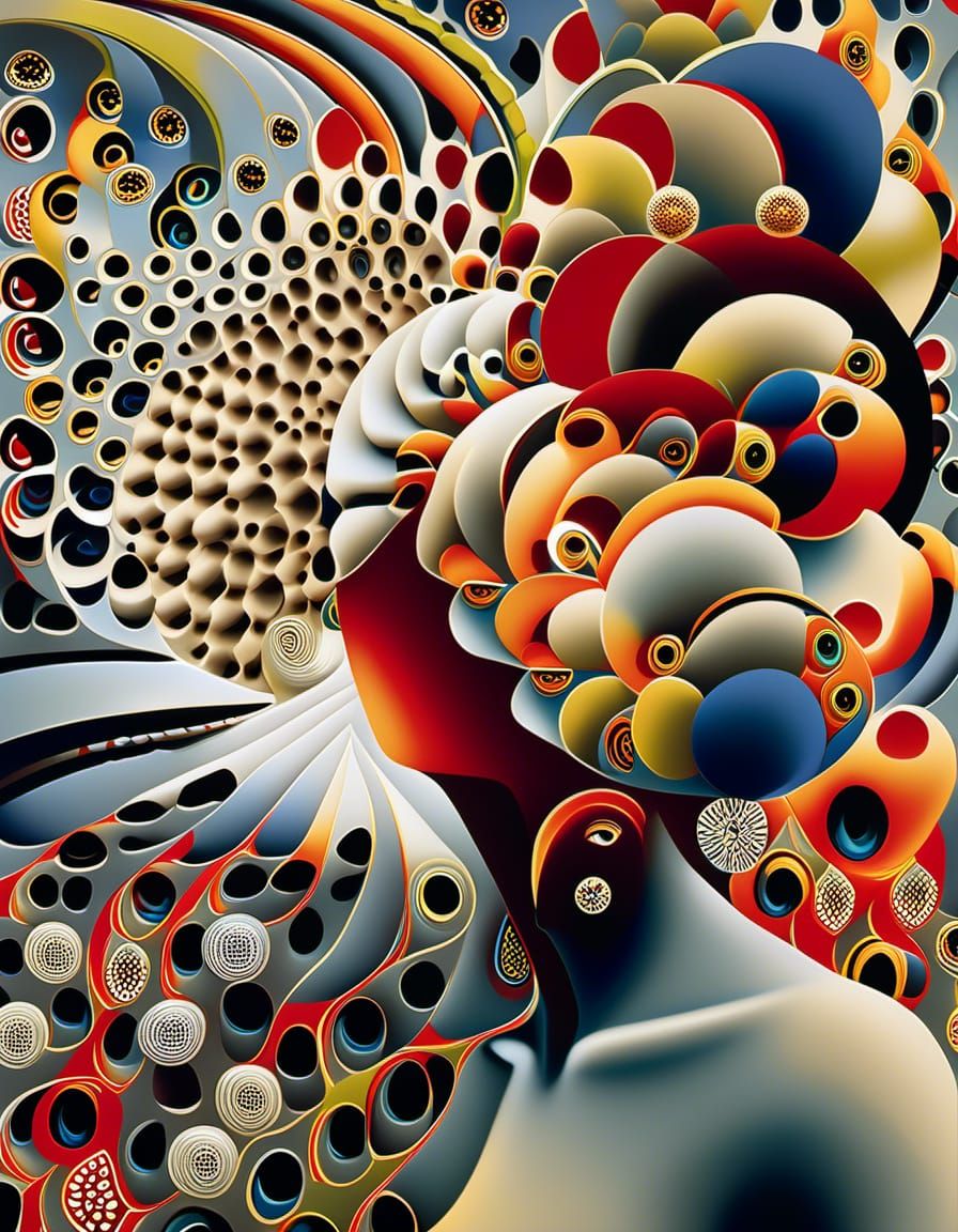 Surreal Abstracted Portraits in Magical Realism Style