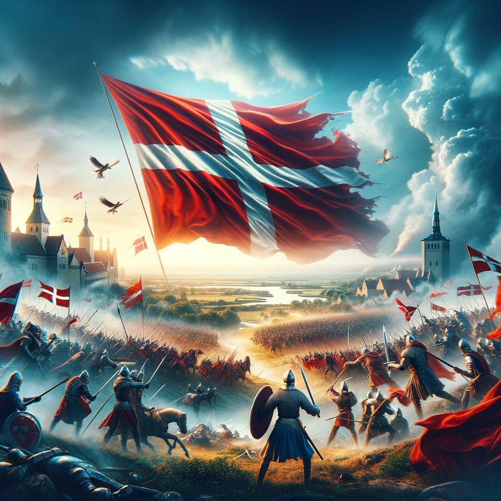 Dannebrog Descends from the Sky in Epic Estonian Battle Scen...