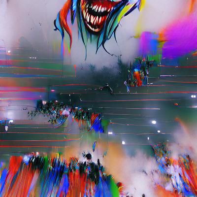 Abstract Swirling Color Pattern