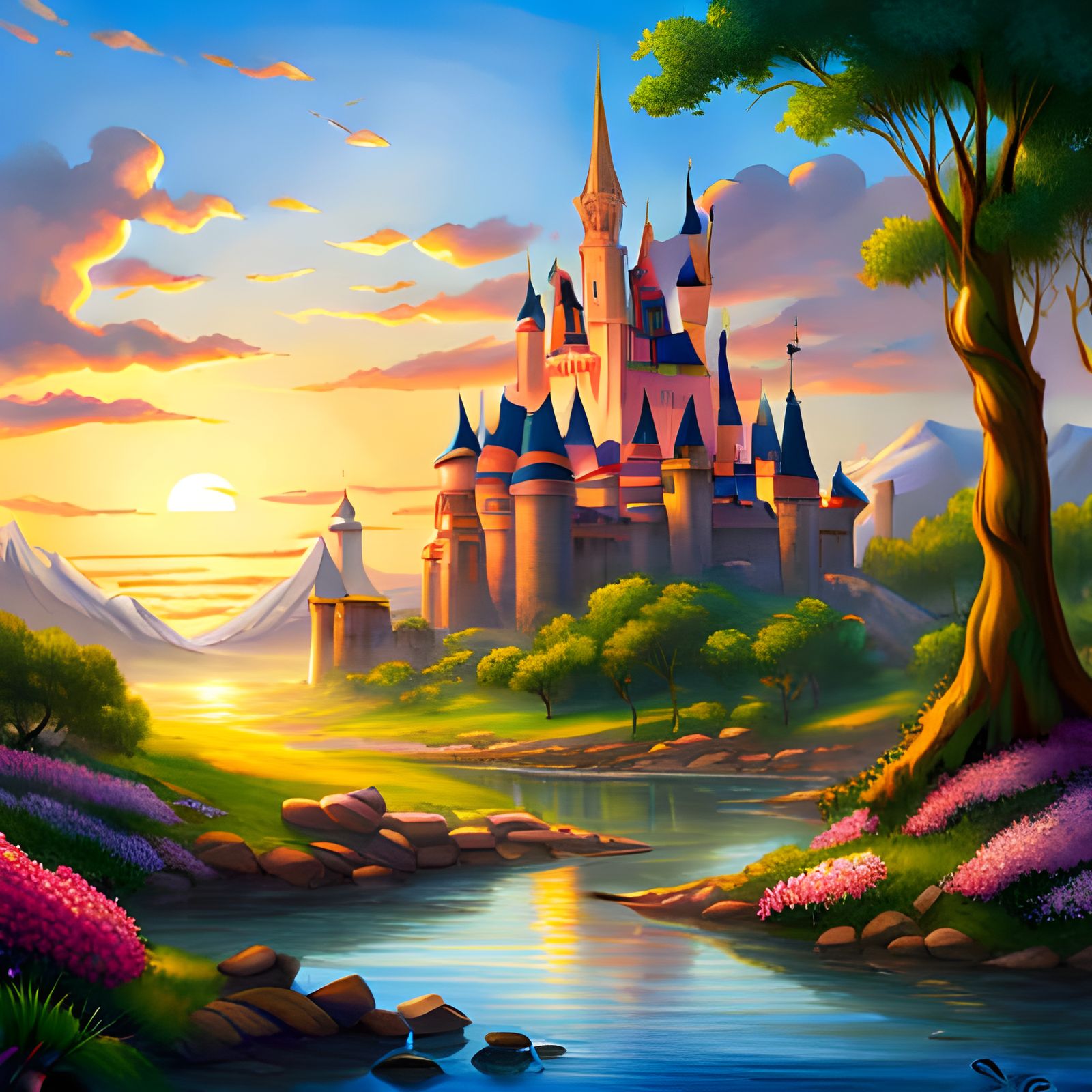 Disney-esque Summer Landscape